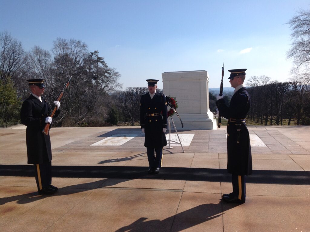 Wreath Laying Tomb of the Unknown Soldier - LTS 2014 Mar 09